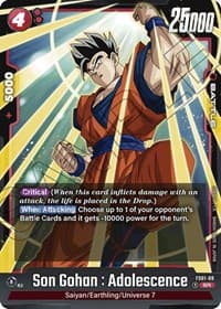 Son Gohan : Adolescence - Starter Deck 1: Son Goku - Dragon Ball Super: Fusion World card