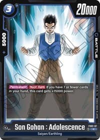 Son Gohan : Adolescence - Starter Deck 2: Vegeta - Dragon Ball Super: Fusion World card