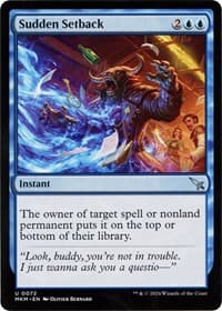 Sudden Setback (a) - Murders at Karlov Manor - Magic: The Gathering card