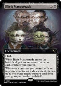 Illicit Masquerade (Extended Art) - Murders at Karlov Manor - Magic: The Gathering card