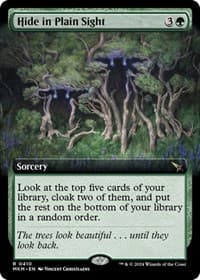 Hide in Plain Sight (Extended Art) - Murders at Karlov Manor - Magic: The Gathering card