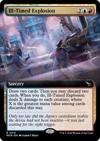 Ill-Timed Explosion (Extended Art) - Murders at Karlov Manor - Magic: The Gathering card