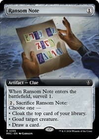 Ransom Note (0355) (Extended Art) - Commander: Murders at Karlov Manor - Magic: The Gathering card