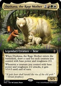 Duskana, the Rage Mother (Extended Art) - Commander: Murders at Karlov Manor - Magic: The Gathering card