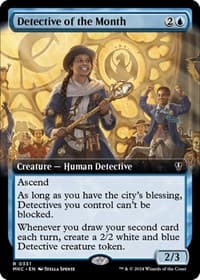 Detective of the Month (Extended Art) - Commander: Murders at Karlov Manor - Magic: The Gathering card