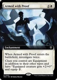 Armed with Proof (Extended Art) - Commander: Murders at Karlov Manor - Magic: The Gathering card