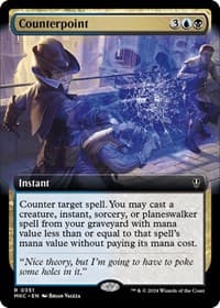 Counterpoint (Extended Art) - Commander: Murders at Karlov Manor - Magic: The Gathering card