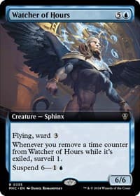 Watcher of Hours (Extended Art) - Commander: Murders at Karlov Manor - Magic: The Gathering card