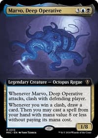 Marvo, Deep Operative (Extended Art) - Commander: Murders at Karlov Manor - Magic: The Gathering card
