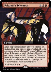 Prisoner's Dilemma (Extended Art) - Commander: Murders at Karlov Manor - Magic: The Gathering card