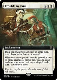 Trouble in Pairs (Extended Art) - Commander: Murders at Karlov Manor - Magic: The Gathering card