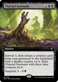 Charnel Serenade (Extended Art) - Commander: Murders at Karlov Manor - Magic: The Gathering card