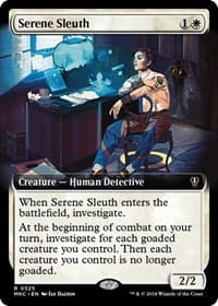 Serene Sleuth (Extended Art) - Commander: Murders at Karlov Manor - Magic: The Gathering card