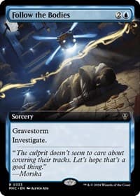 Follow the Bodies (Extended Art) - Commander: Murders at Karlov Manor - Magic: The Gathering card