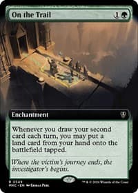 On the Trail (Extended Art) - Commander: Murders at Karlov Manor - Magic: The Gathering card
