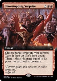 Showstopping Surprise (Extended Art) - Commander: Murders at Karlov Manor - Magic: The Gathering card