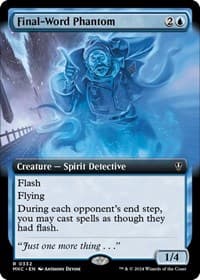 Final-Word Phantom (Extended Art) - Commander: Murders at Karlov Manor - Magic: The Gathering card
