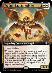 Feather, Radiant Arbiter (Extended Art) - Commander: Murders at Karlov Manor - Magic: The Gathering card