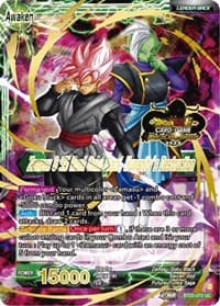Zamasu & Goku Black // Zamasu & SS Rose Goku Black, Humanity's Destruction (2023 Worlds ZENKAI 06 Leader Set) - Tournament Promotion Cards - Dragon Ball Super: Masters card