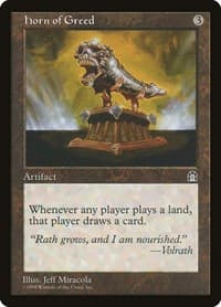Horn of Greed - Stronghold - Magic: The Gathering card