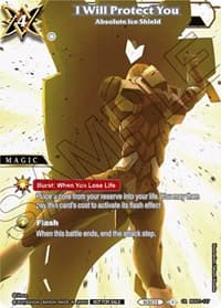 I Will Protect You - Absolute Ice Shield - Battle Spirits Saga Promo Cards - Battle Spirits Saga card