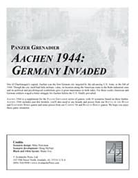 Panzer Grenadier: Aachen 1944 Supplement Book - Avalanche Press LTD - Boardgames card