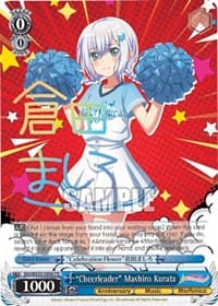 "Cheerleader" Mashiro Kurata - Bushiroad Event Cards - Weiss Schwarz card