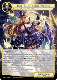 Dark Alice, Rabbit Princess - Masterpiece "Pilgrim-Memories" - Force of Will card