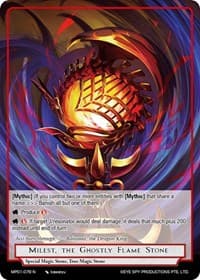 Milest, the Ghostly Flame Stone - Masterpiece "Pilgrim-Memories" - Force of Will card