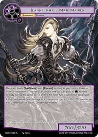 Jeanne d'Arc, Mad Maiden - Masterpiece "Pilgrim-Memories" - Force of Will card