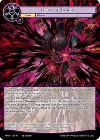 Glint of Insight - Masterpiece "Pilgrim-Memories" - Force of Will card