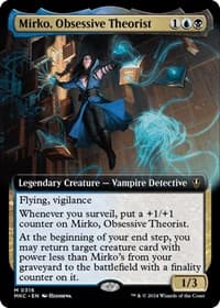 Mirko, Obsessive Theorist (Extended Art) - Commander: Murders at Karlov Manor - Magic: The Gathering card