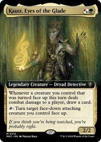 Kaust, Eyes of the Glade (Extended Art) - Commander: Murders at Karlov Manor - Magic: The Gathering card