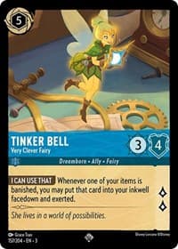 Tinker Bell - Very Clever Fairy - Into the Inklands - Disney Lorcana card