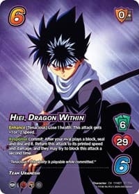 Hiei, Dragon Within - Yu Yu Hakusho: Dark Tournament - UniVersus card