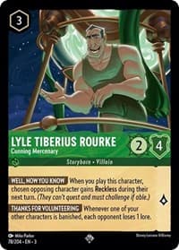 Lyle Tiberius Rourke - Cunning Mercenary - Into the Inklands - Disney Lorcana card