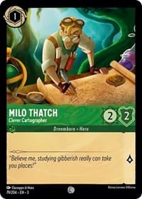 Milo Thatch - Clever Cartographer - Into the Inklands - Disney Lorcana card