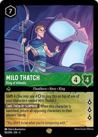Milo Thatch - King of Atlantis - Into the Inklands - Disney Lorcana card