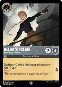 Helga Sinclair - Right-Hand Woman - Into the Inklands - Disney Lorcana card