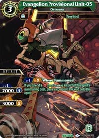 Evangelion Provisional Unit-05 - Ostraura - Savior of Chaos - Battle Spirits Saga card