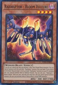 Raidraptor - Bloom Vulture - Phantom Nightmare - YuGiOh card