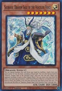 Sauravis, Dragon Sage of the Voiceless Voice - Phantom Nightmare - YuGiOh card