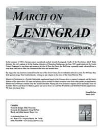 Panzer Grenadier: March on Leningrad Scenario Book - Avalanche Press LTD - Boardgames card