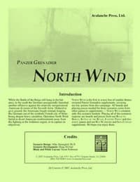 Panzer Grenadier: North Wind Supplement Book - Avalanche Press LTD - Boardgames card