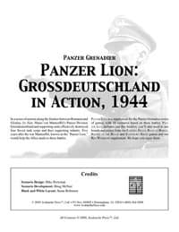Panzer Grenadier: Panzer Lion Supplement Book - Avalanche Press LTD - Boardgames card