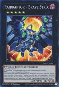 Raidraptor - Brave Strix - Phantom Nightmare - YuGiOh card