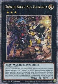 Goblin Biker Big Gabonga (Quarter Century Secret Rare) - Phantom Nightmare - YuGiOh card