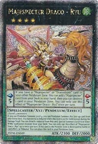 Majespecter Draco - Ryu (Quarter Century Secret Rare) - Phantom Nightmare - YuGiOh card