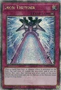Iron Thunder (Quarter Century Secret Rare) - Phantom Nightmare - YuGiOh card