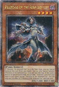 Priestess of the Ashened City (Quarter Century Secret Rare) - Phantom Nightmare - YuGiOh card